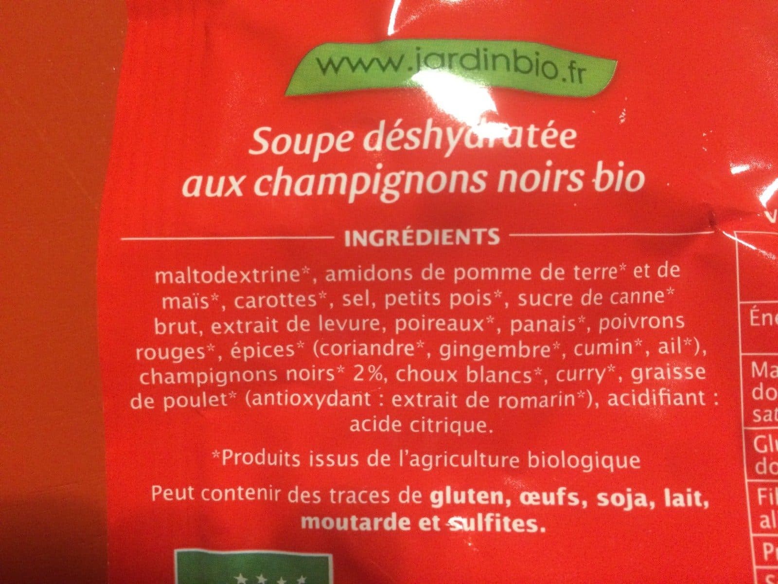 Jardin Bio Soupe Chinoise Aux Champignons Noirs Bio packshot
