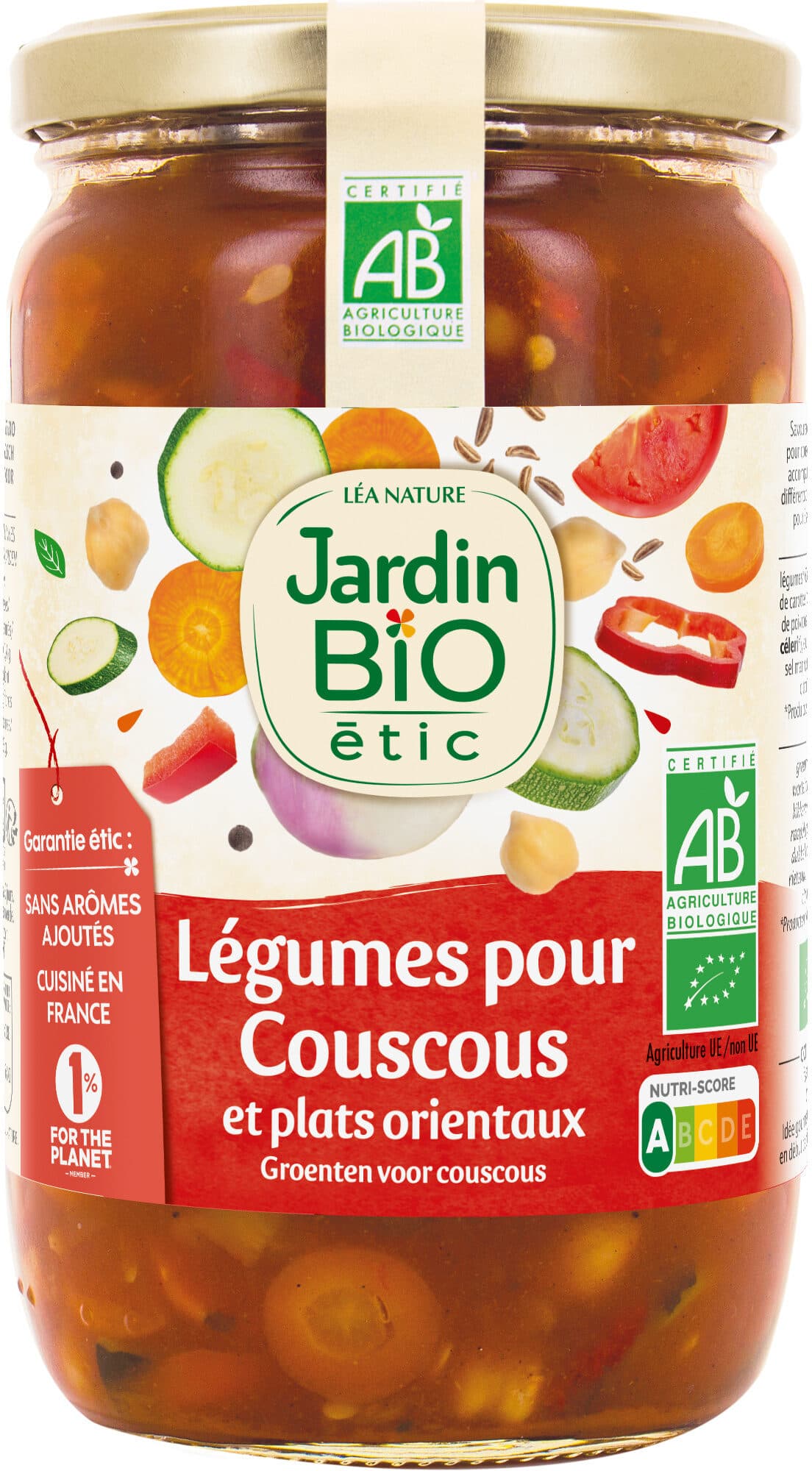 Jardin Bio étic Légumes pour couscous et plats orientaux packshot