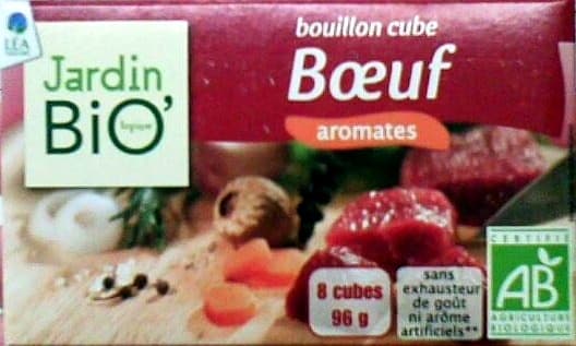 Jardin Bio Bouillon cube Boeuf aromates Jardin Bio packshot