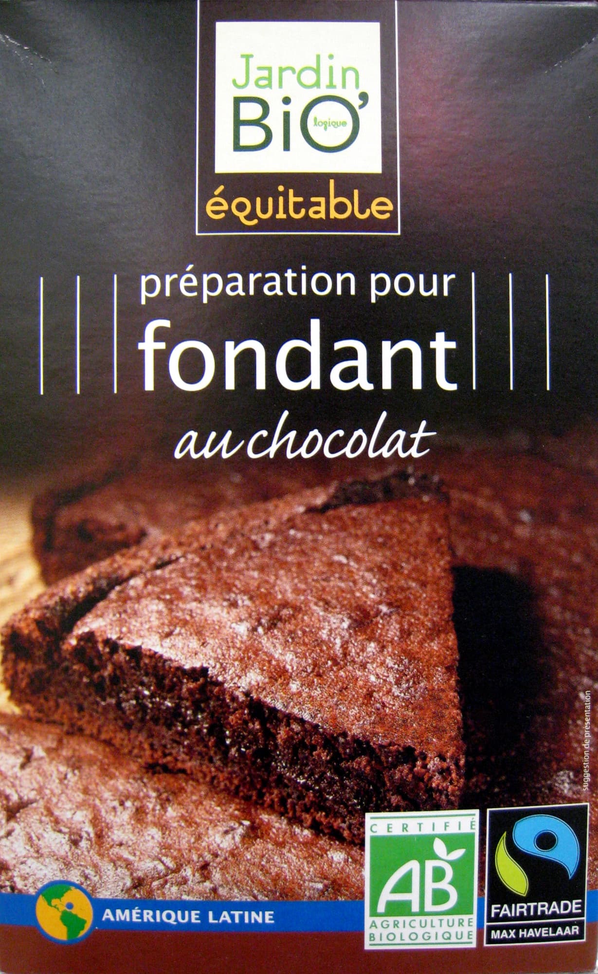 Jardin Bio Préparation pour fondant au chocolat Jardin Bio packshot