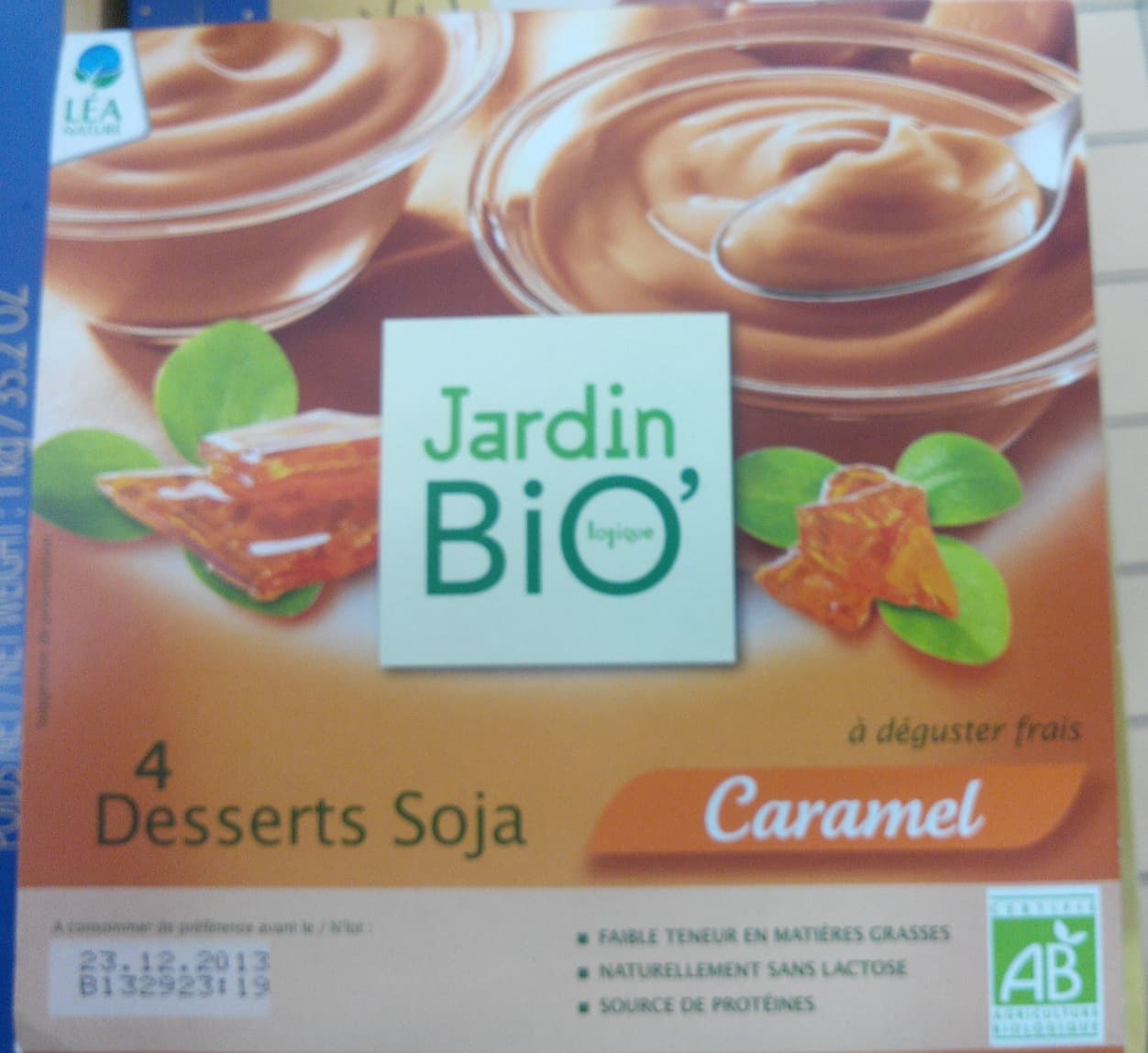 Jardin BIO' 4 Desserts Soja Caramel Bio packshot