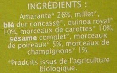 Jardin Bio Mix Céréales à l'amarante et quinoa aux petits légumes Jardin BiO' packshot