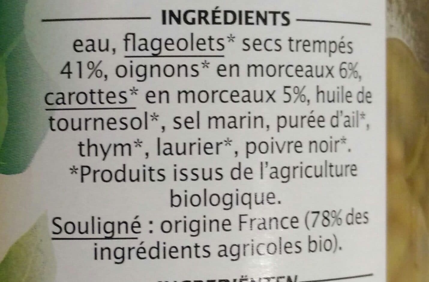 Jardin BIO étic Flageolets cuisinés packshot