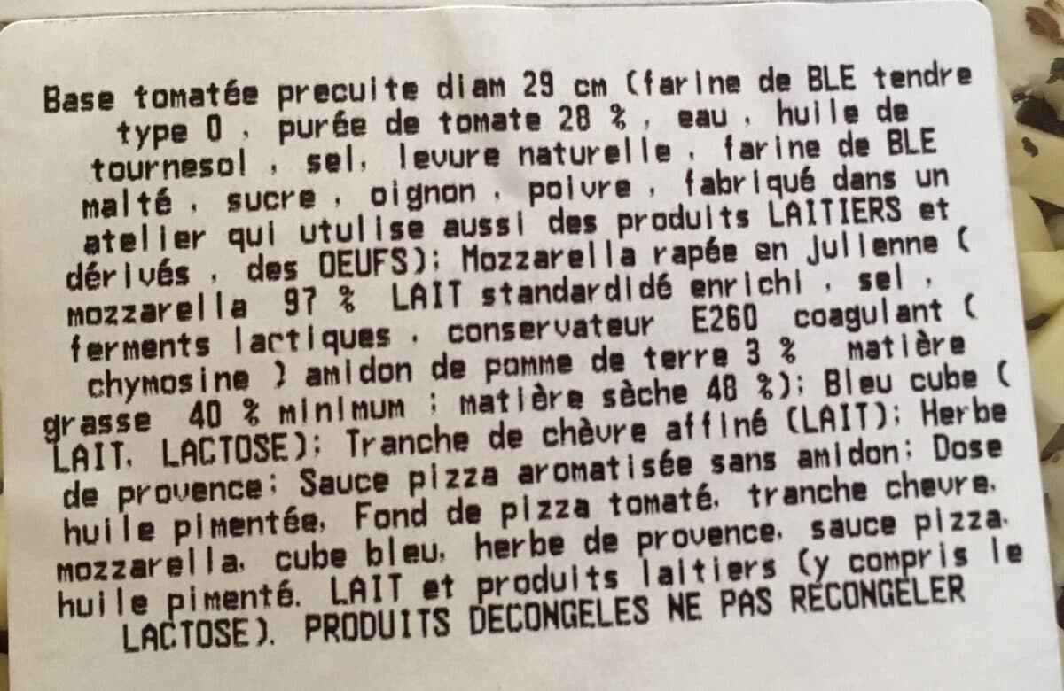 E.Leclerc pizza 3 fromages packshot