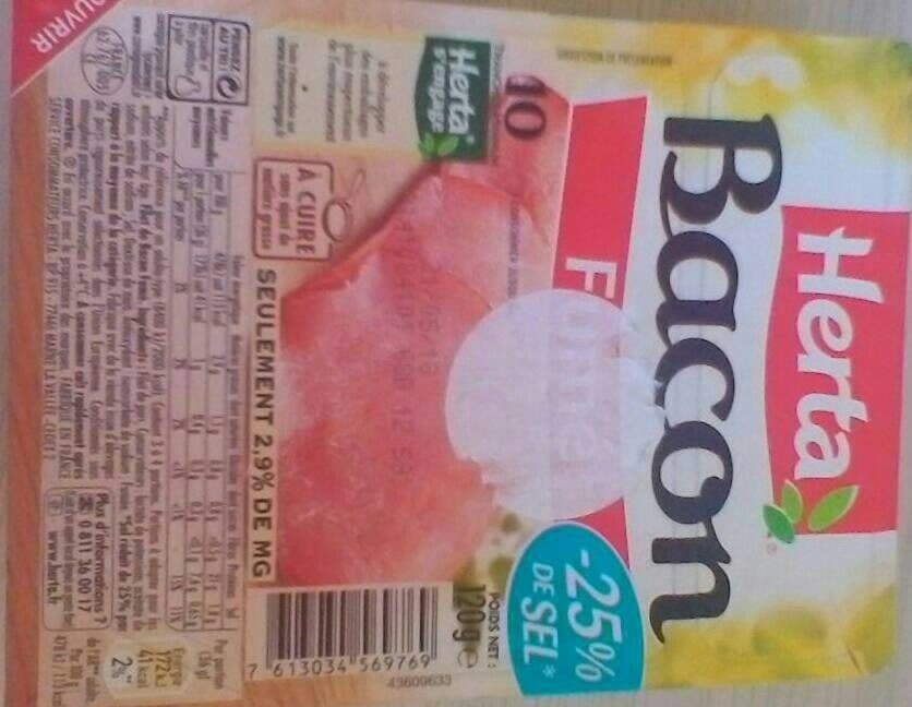 Herta Bacon fumé packshot