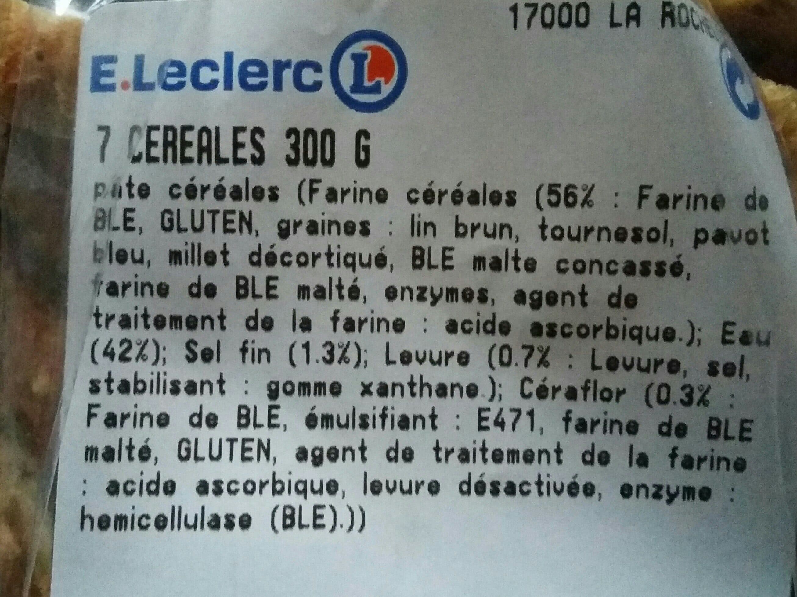 Leclerc Pain 7 céréales packshot