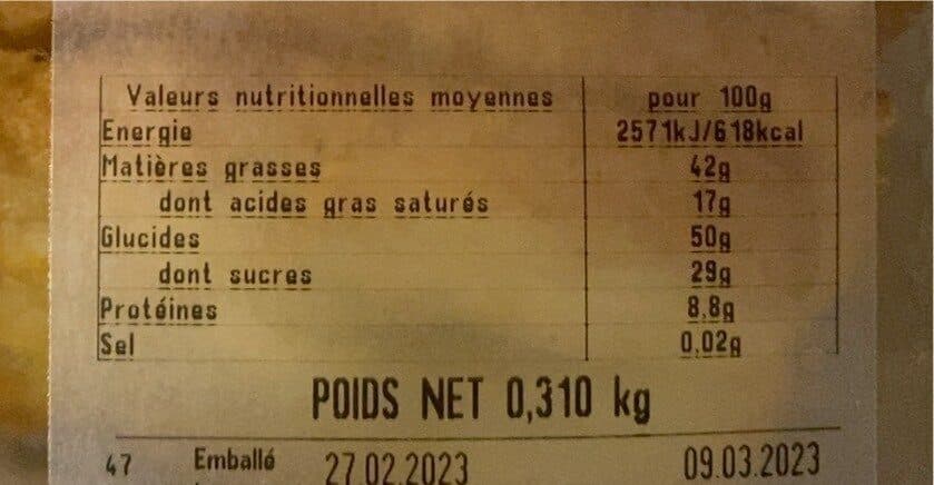 Leclerc Sablés amandes packshot