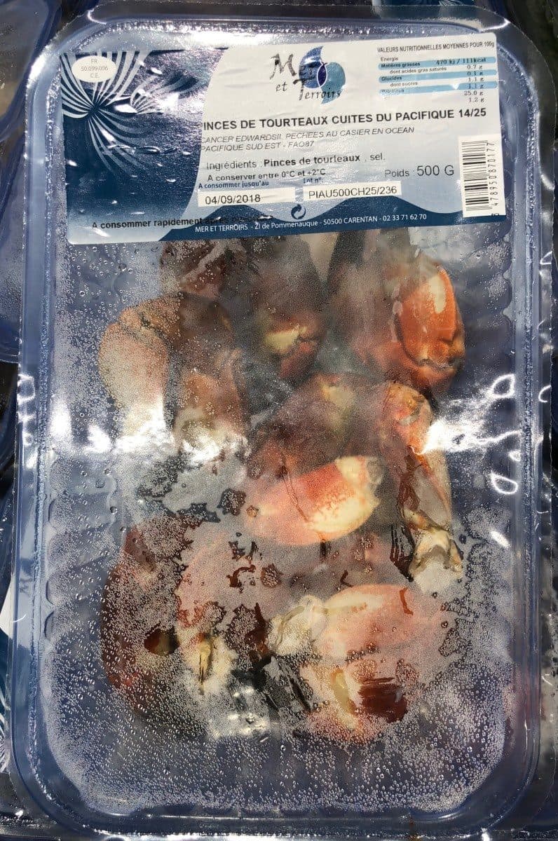Mer Et Terroirs Pinces de tourteaux cuites du pacifique 14/25 packshot