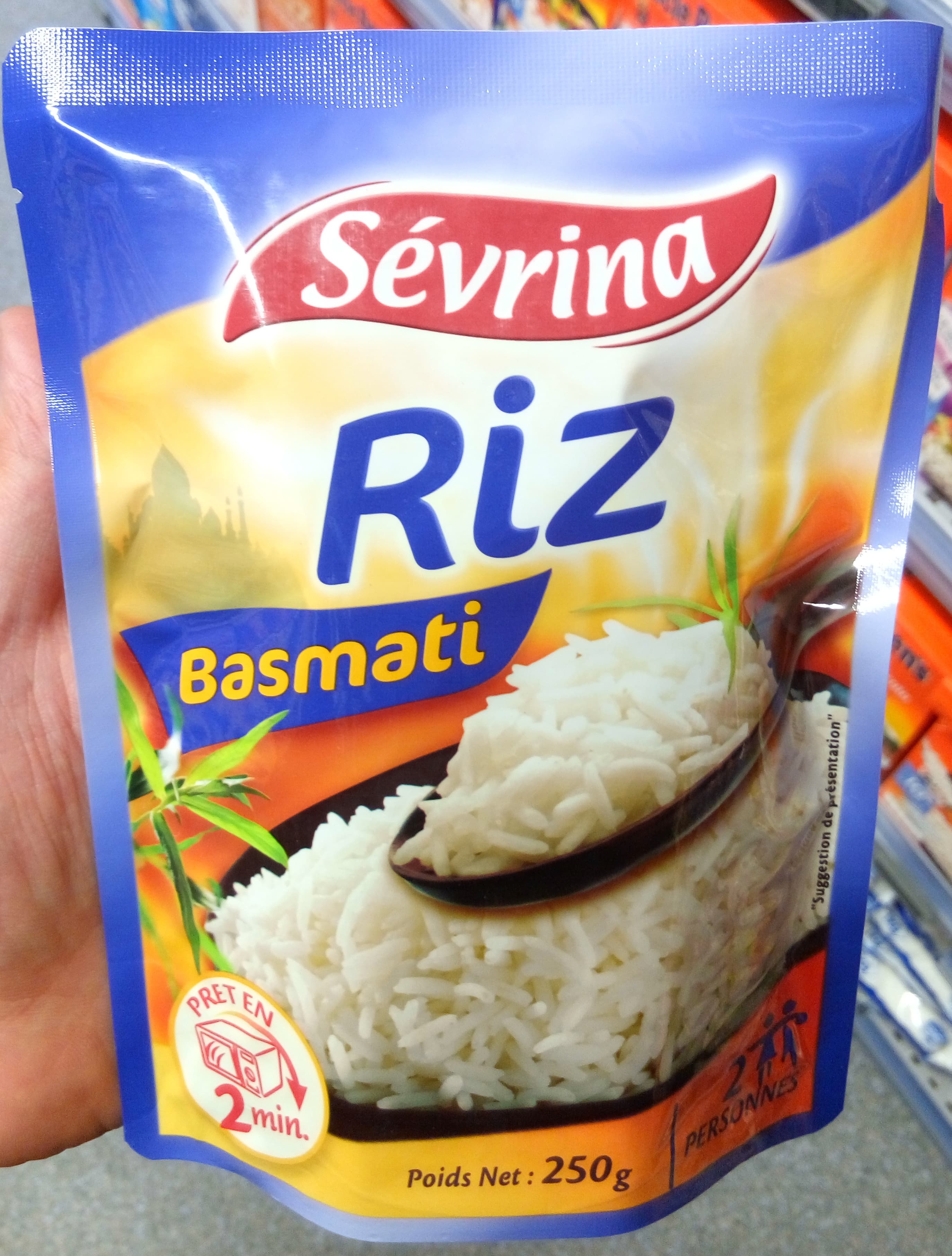 Sévrina Riz basmati cuit packshot