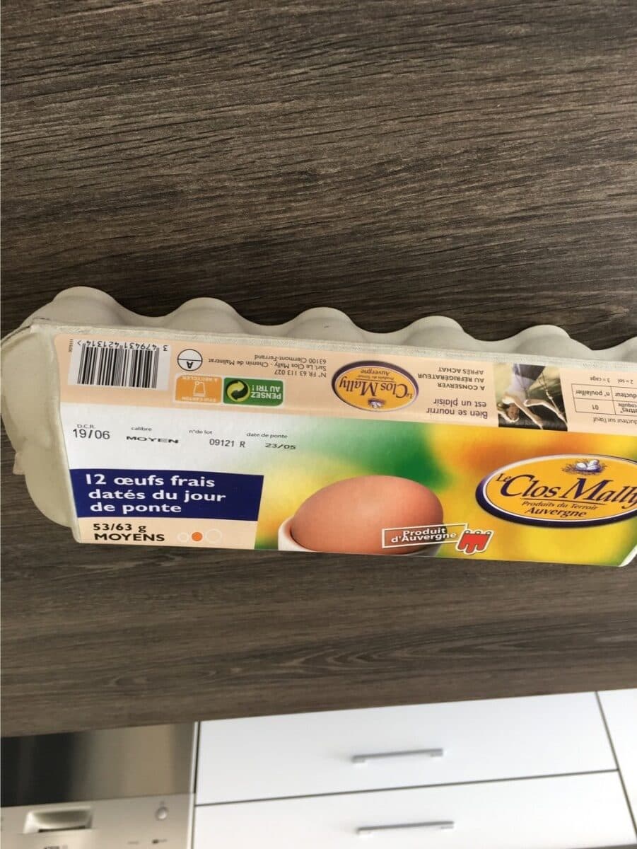 Open Food Facts Oeuf packshot