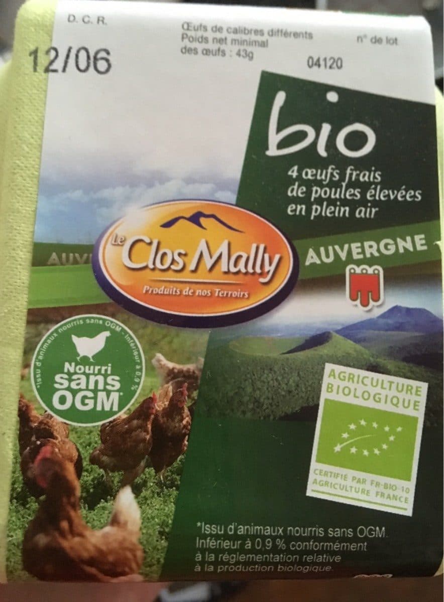 Le Clos Mally Œuf frais packshot
