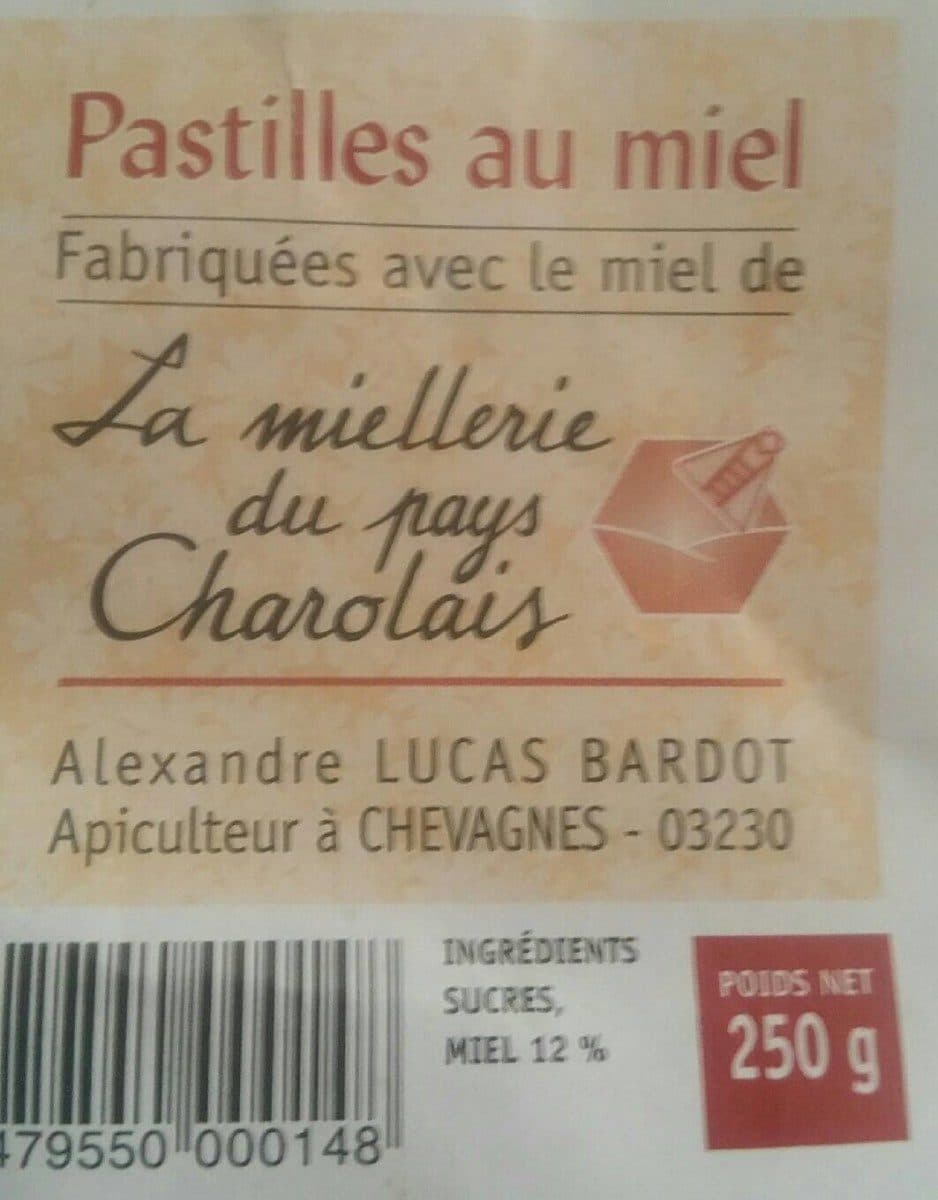 Open Food Facts Pastilles au miel packshot