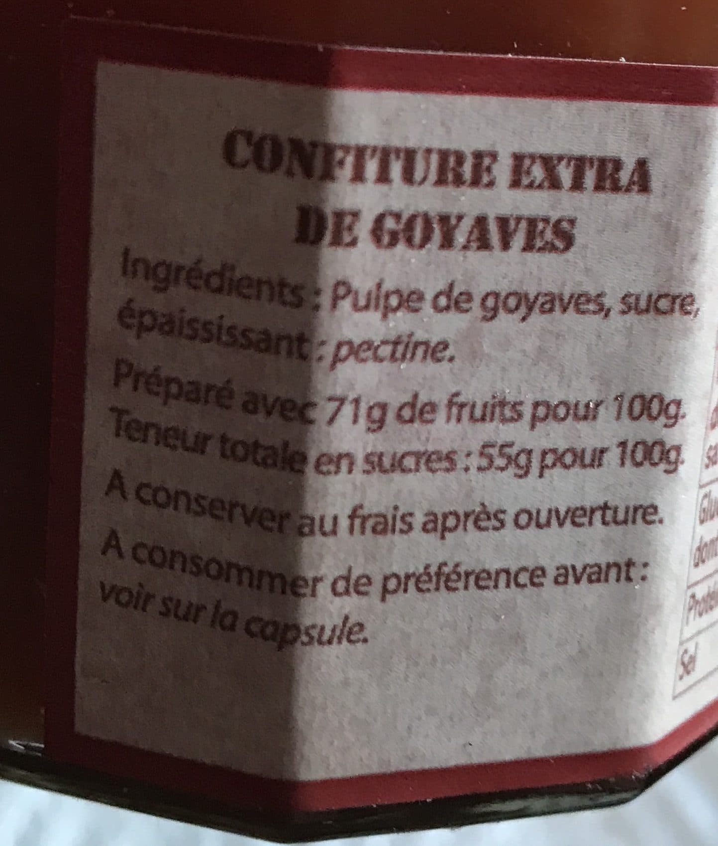 Délices de Guyane Confiture de goyave packshot