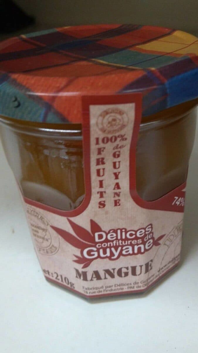 Délices de Guyane Confiture de mangue Guyane packshot
