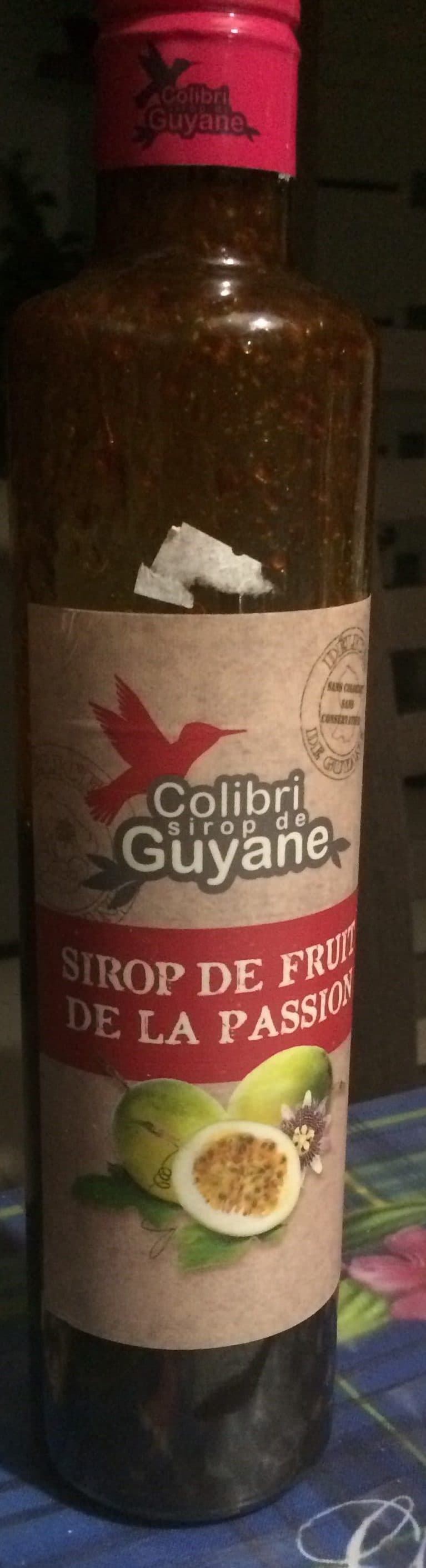 Colibri sirop de Guyane Sirop de fruit de la passion packshot