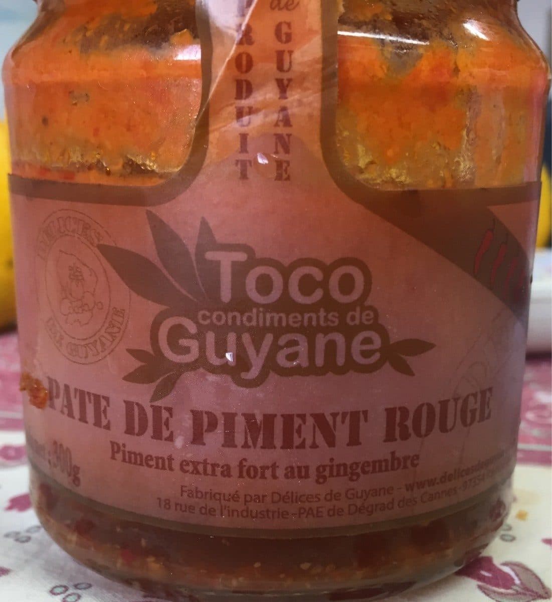 Open Food Facts PATE DE PIMENT ROUGE packshot