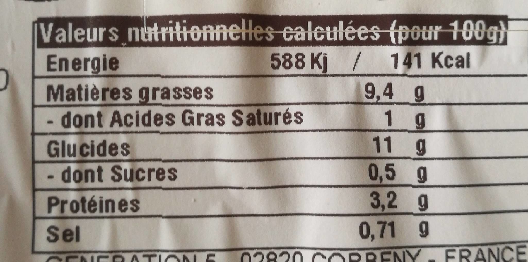 Open Food Facts Piémontaise packshot