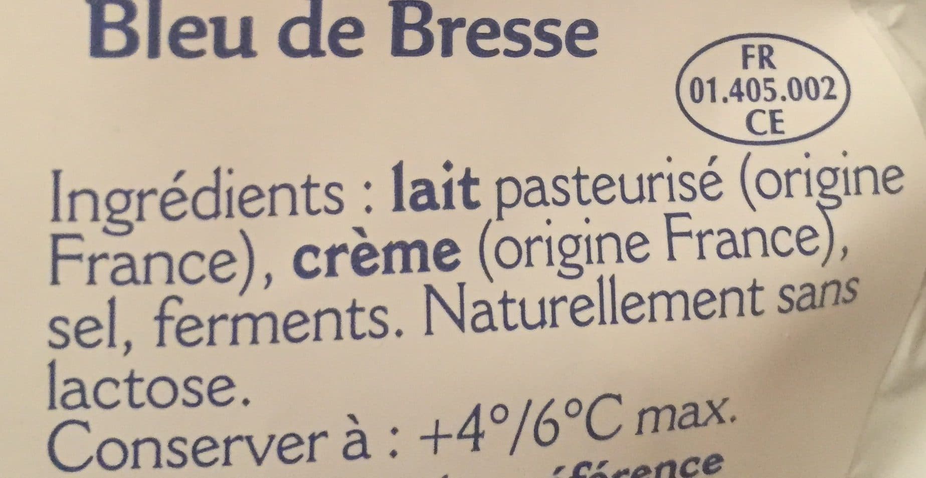 Bresse Bleu Bleu de Bresse - familial packshot