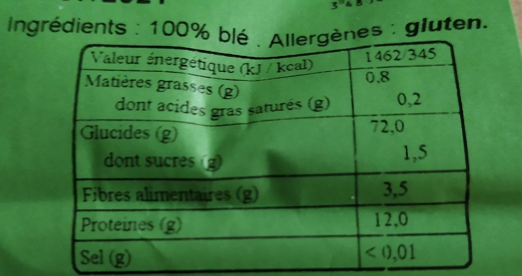 Open Food Facts Farine de froment packshot