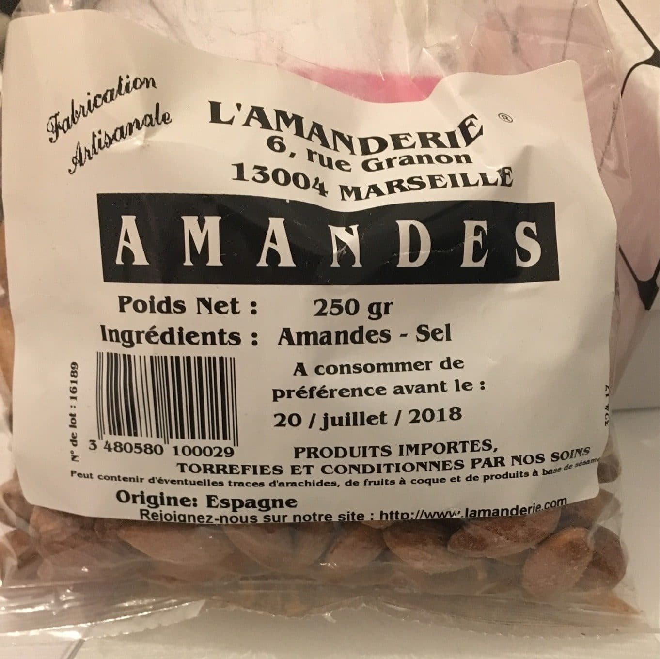 L’amanderie Amandes salées packshot