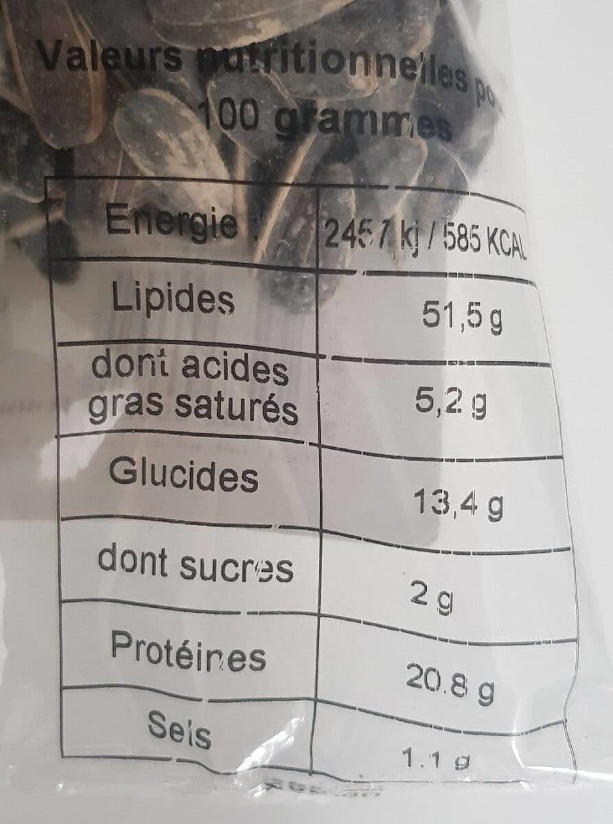 L'amanderie L'amanderie, Graines de tournesol, le sachet de 250 gr packshot