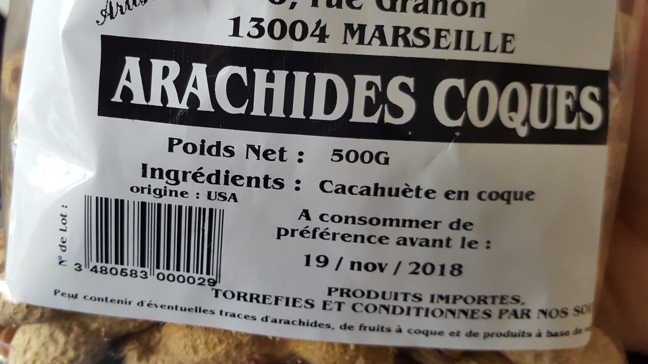 Open Food Facts Arachides coques packshot