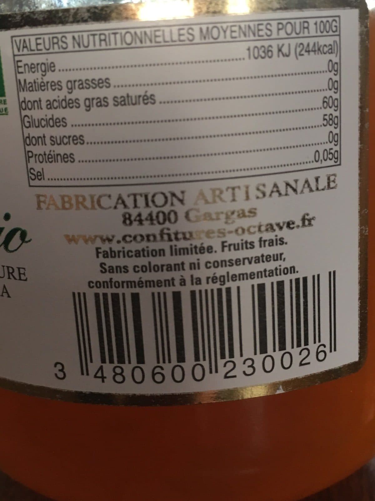 Maison Octave Confiture Extra Abricot packshot