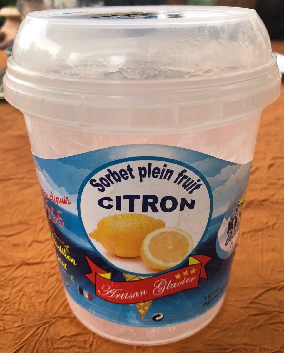 Open Food Facts Sorbet plein fruit packshot