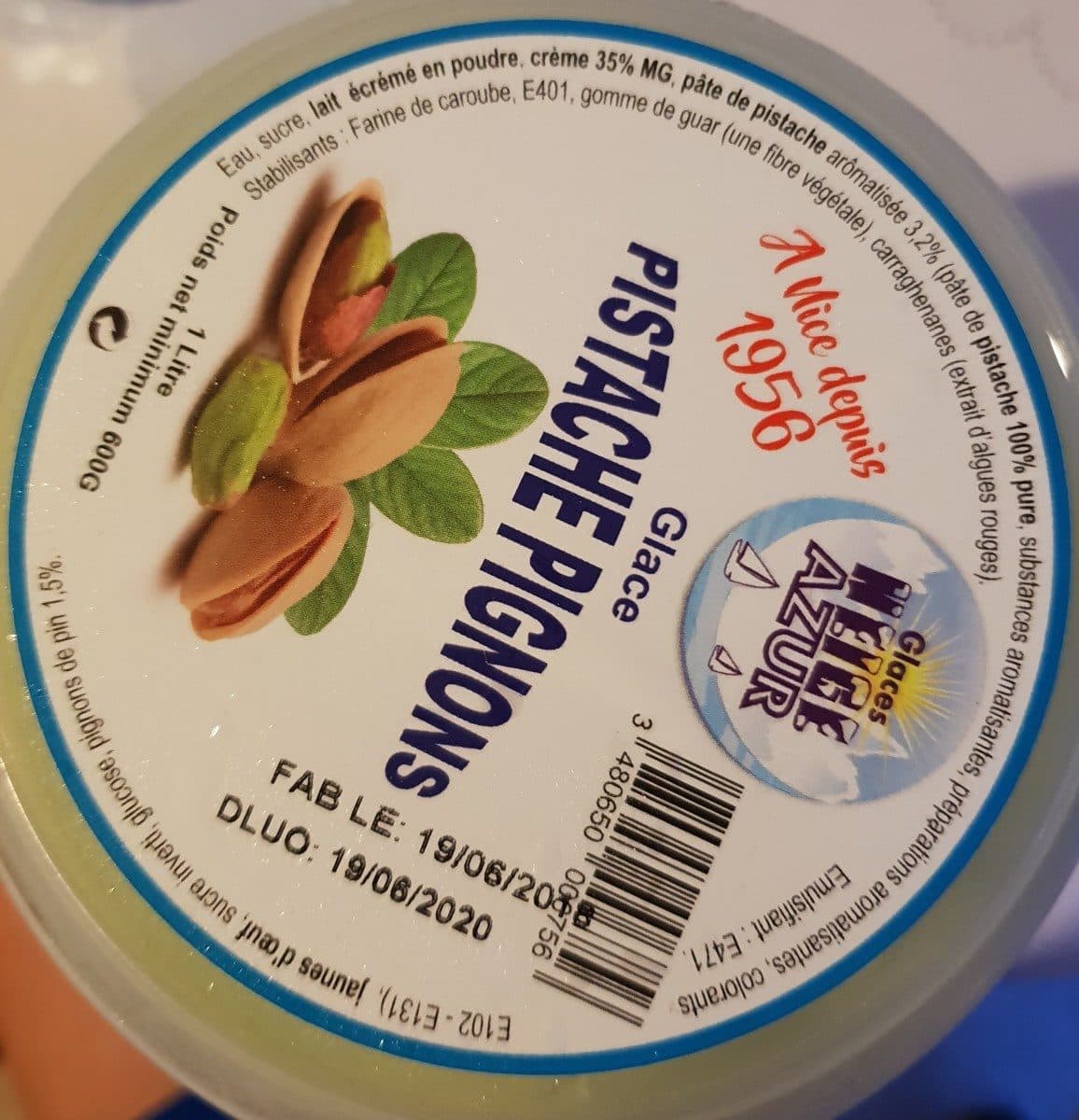 Open Food Facts Glace Pistache Pignons packshot