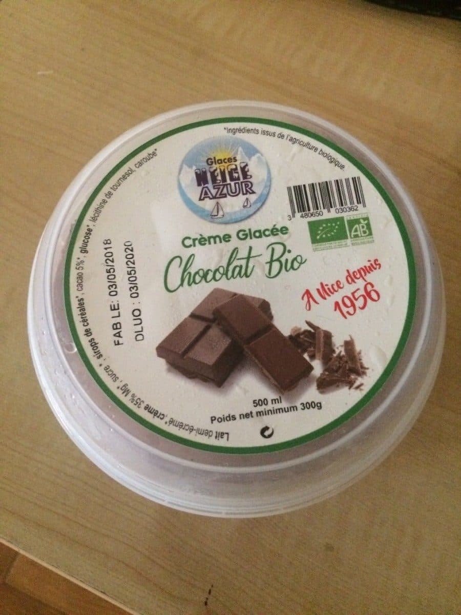 Open Food Facts Crème glacée chocolat bio packshot