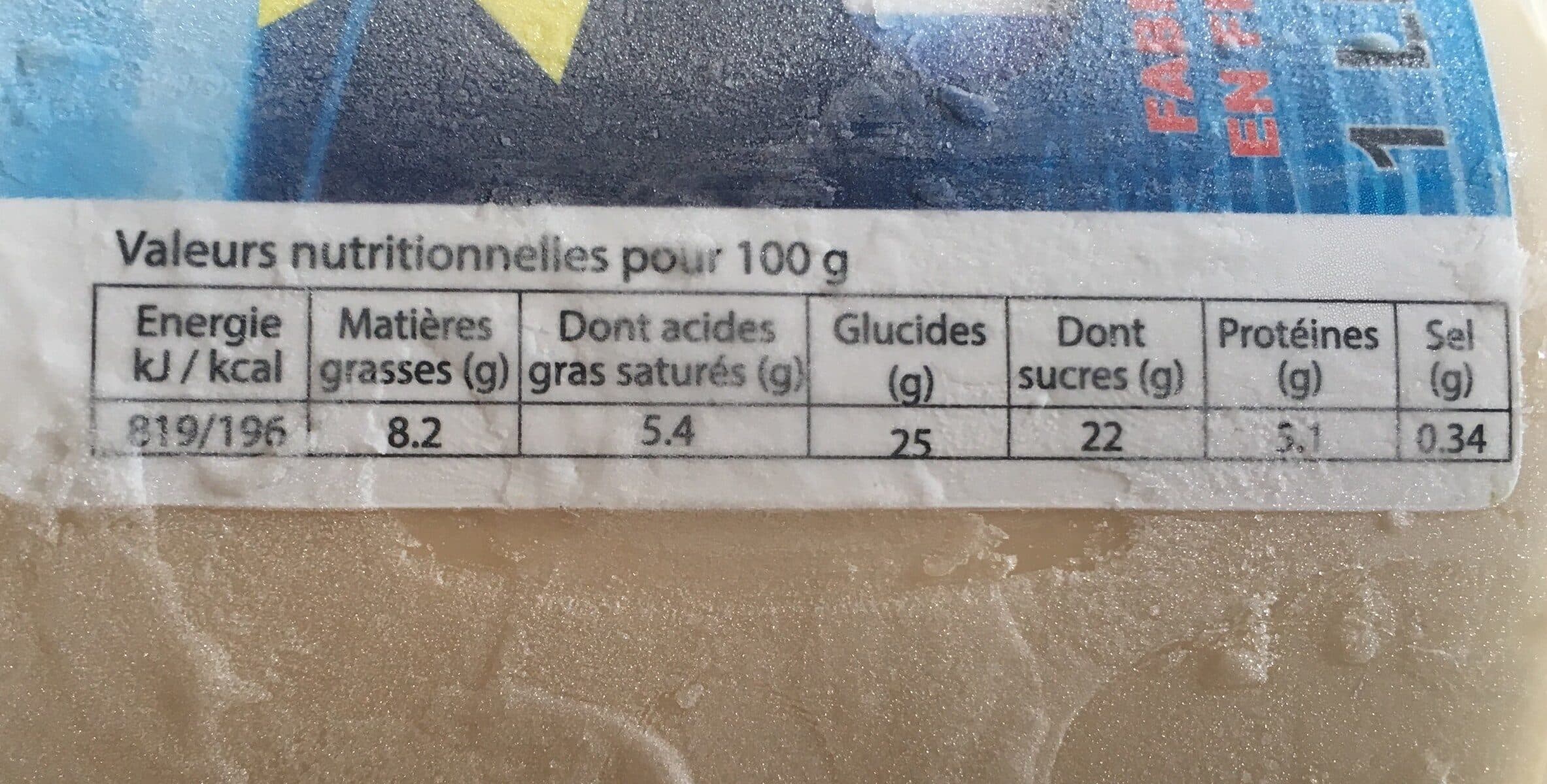Open Food Facts Creme glacée Caramel beurre salé packshot