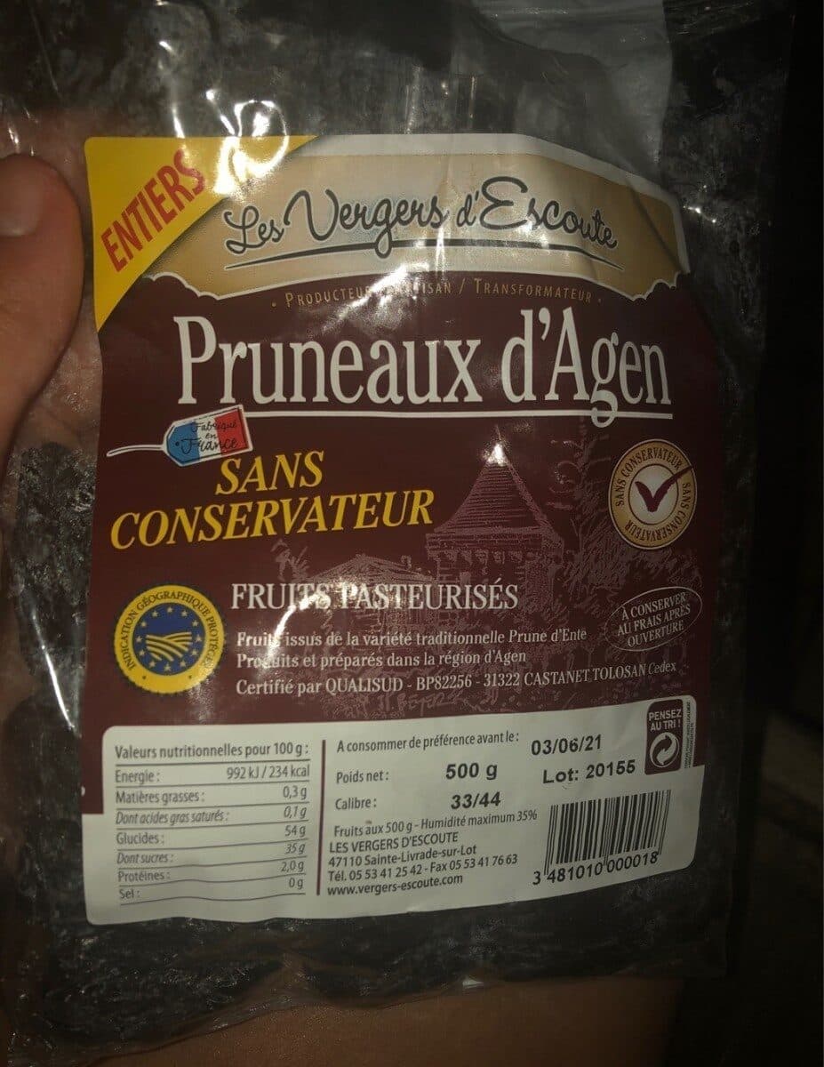 Les Vergers D’escoute Pruneaux d’agen packshot