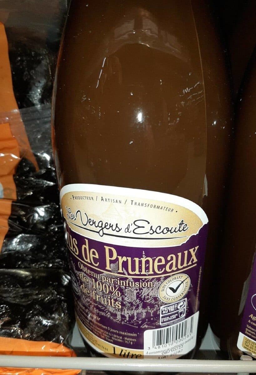 Les vergers d escoute Jus de pruneaux des vergers d'éscoute packshot
