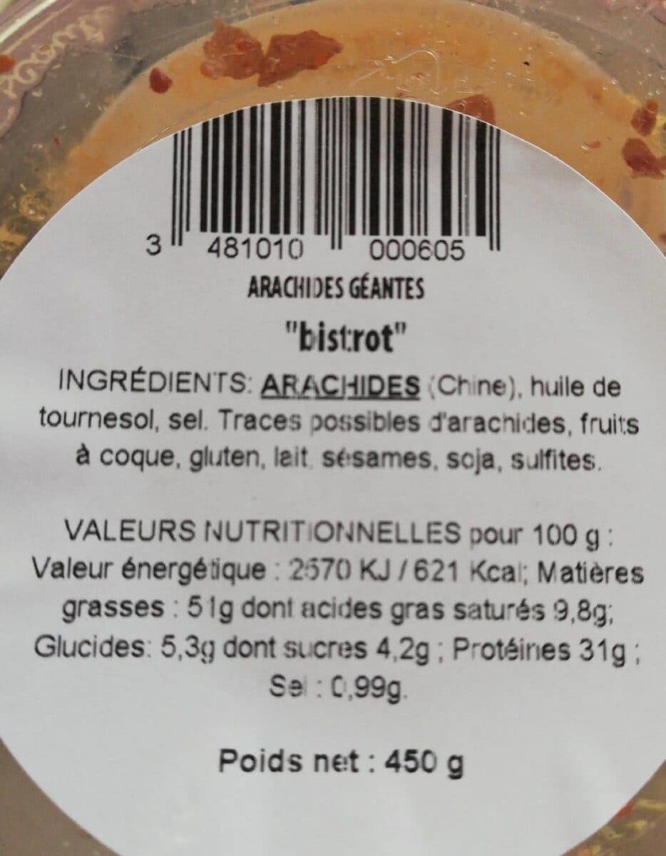 Les Vergers D'Escoute Arachides géantes packshot