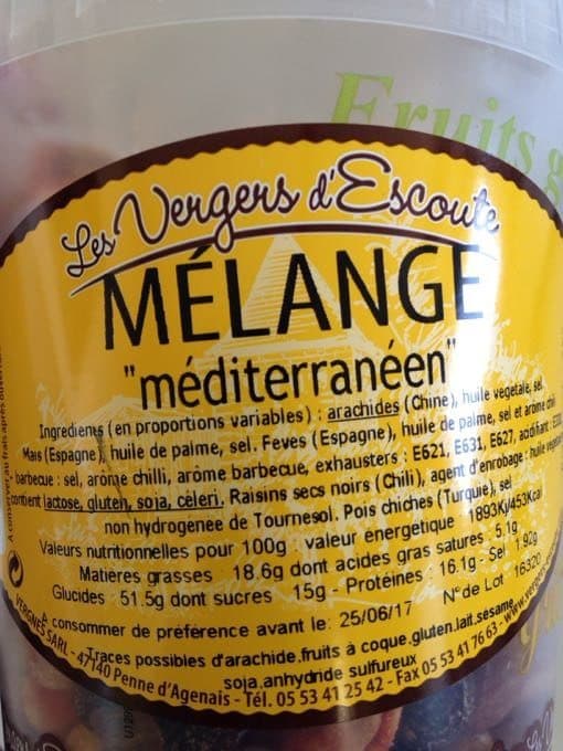 Les Vergers D'escoute Mélange Méditerranéen packshot
