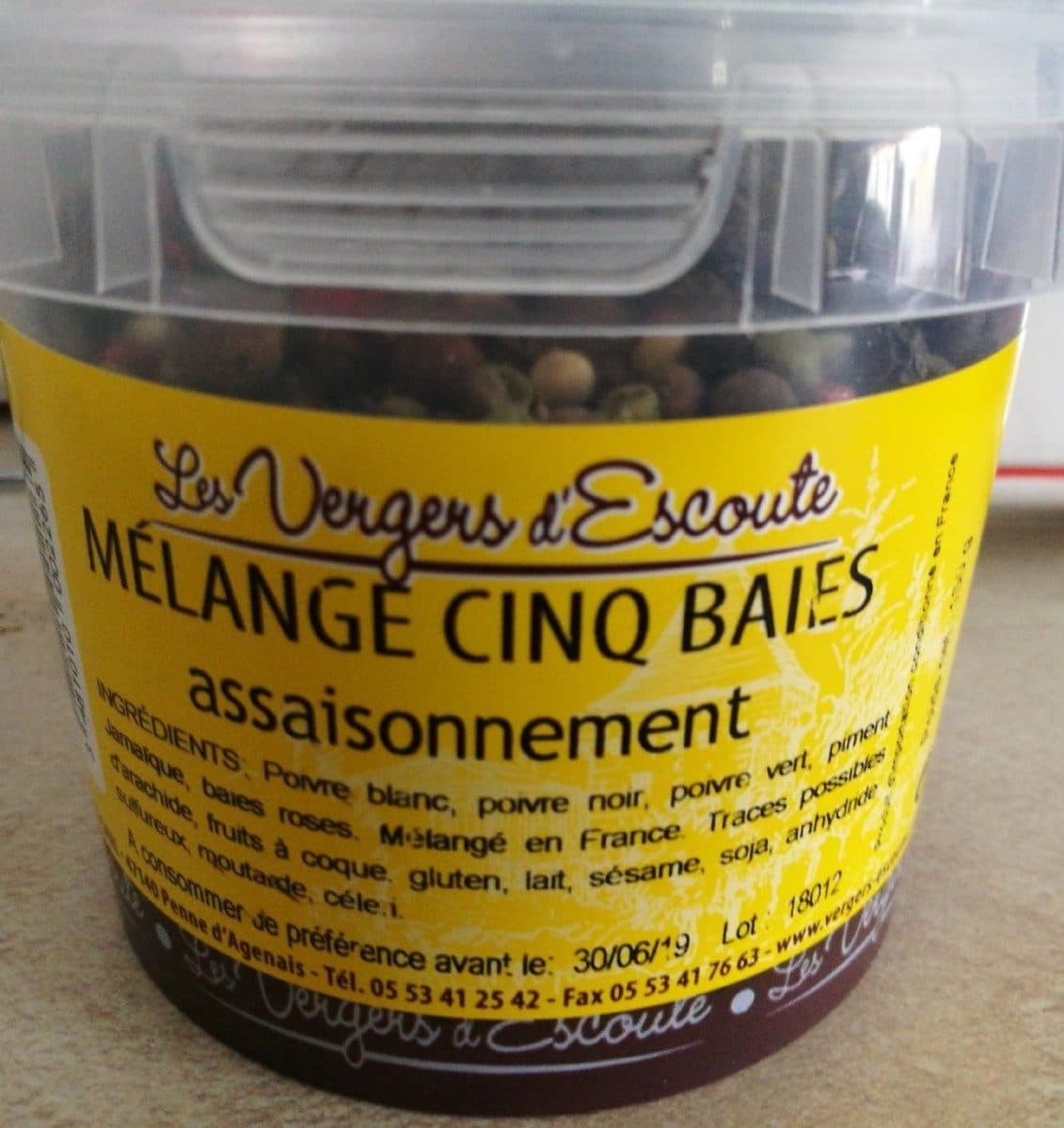 Les Vergers d'Escoute Assaisonnement 5 baies packshot