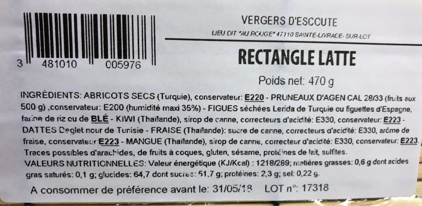 Les Vergers d'Escoute Coffrets Gourmands - Corbeille De Fruits Secs packshot