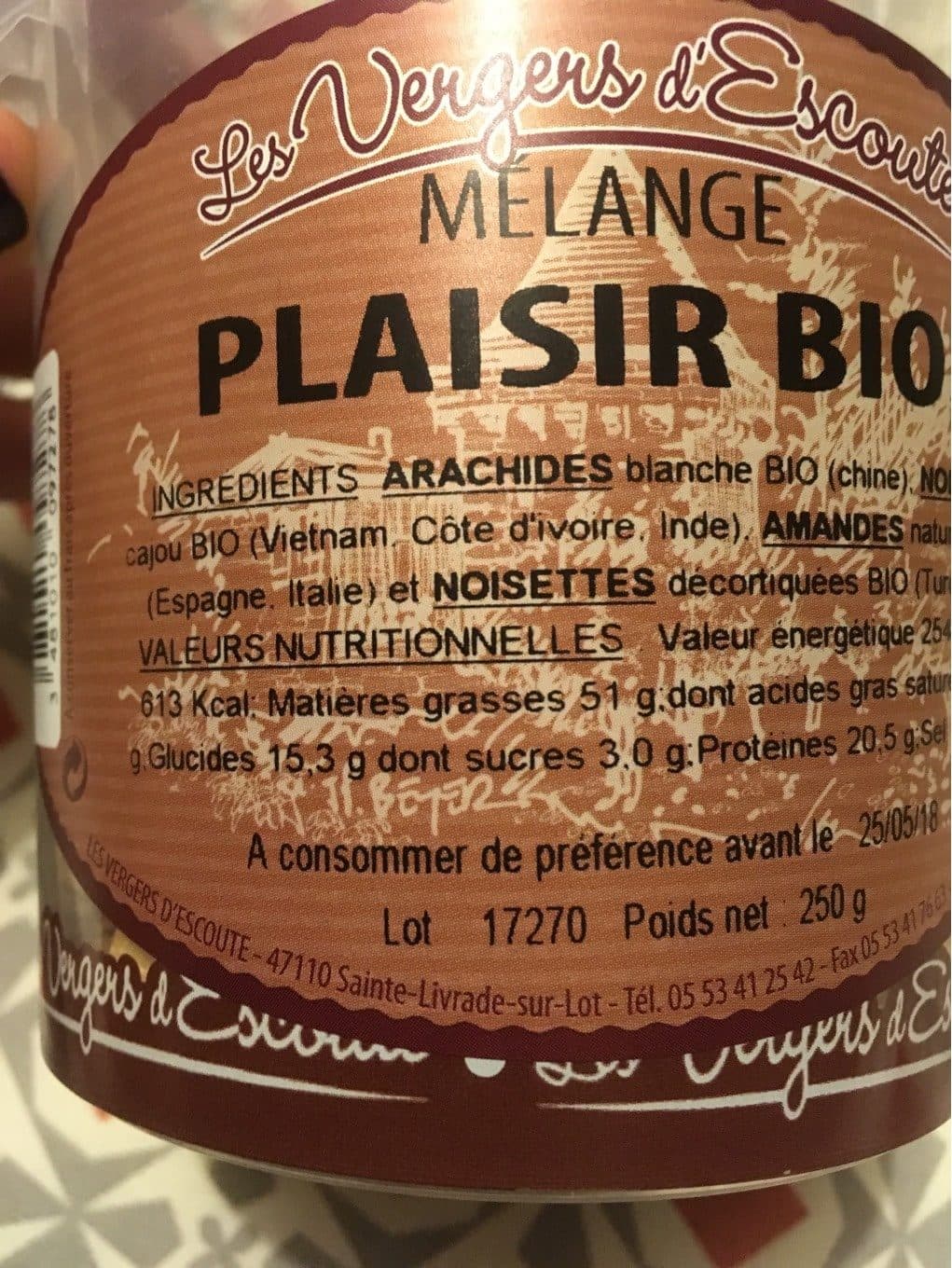 Les Vergers D’Escoute Plaisir bio packshot
