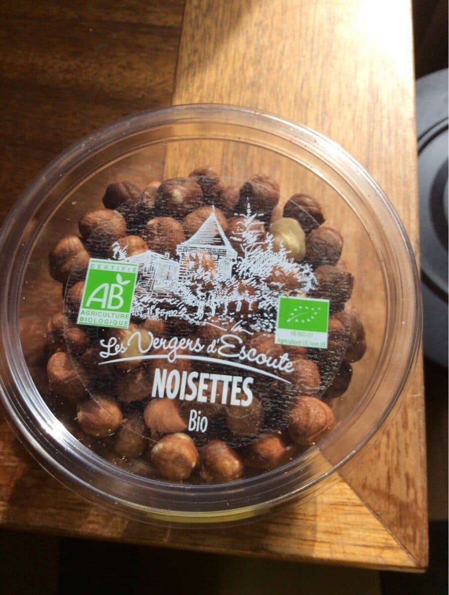 Les Vergers d'Escoute Noisettes bio packshot