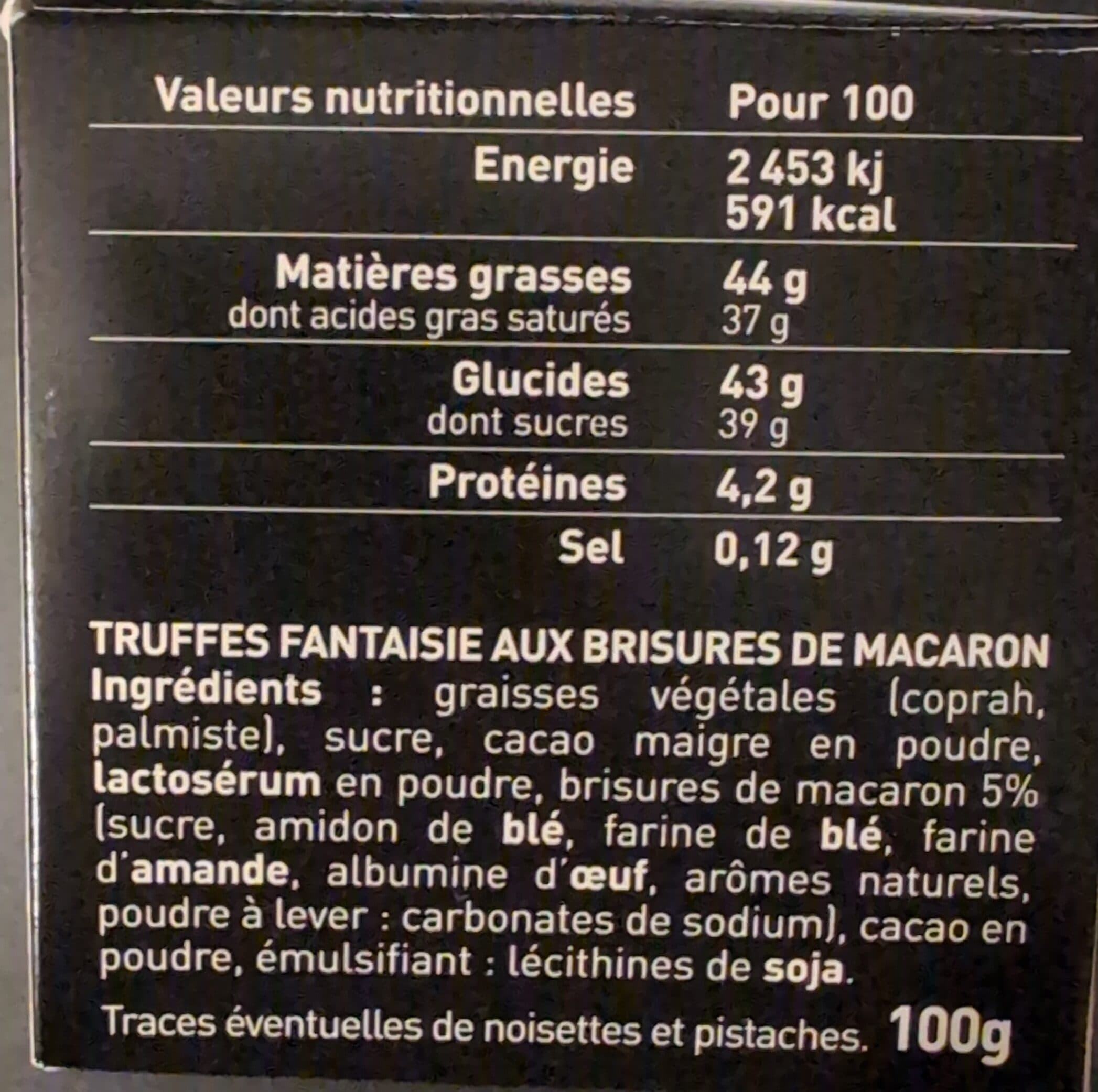 Offrande Gourmande Truffes Fantaisie Macarons packshot