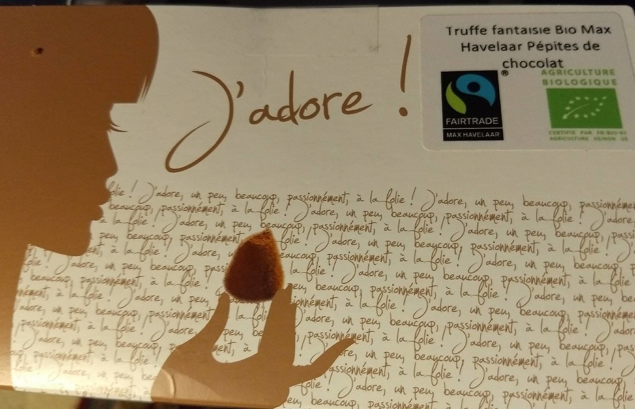 Mathez J'adore truffe fantaisie Bio max packshot