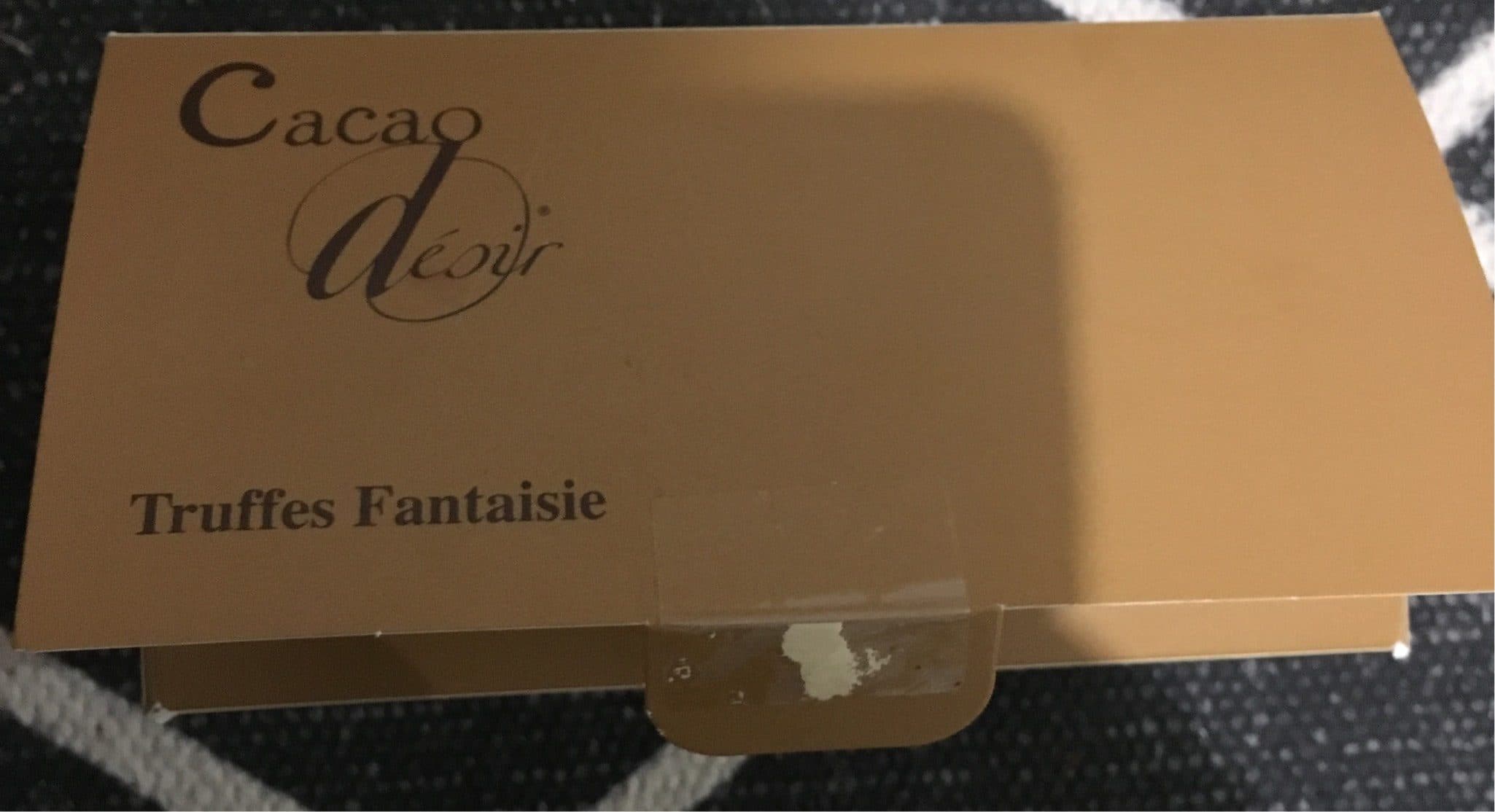 Cacao Desir Truffes fantaisies packshot