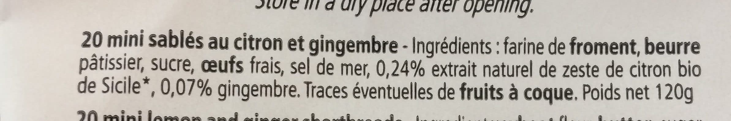 Goulibeur Sablés au citron et gingembre packshot