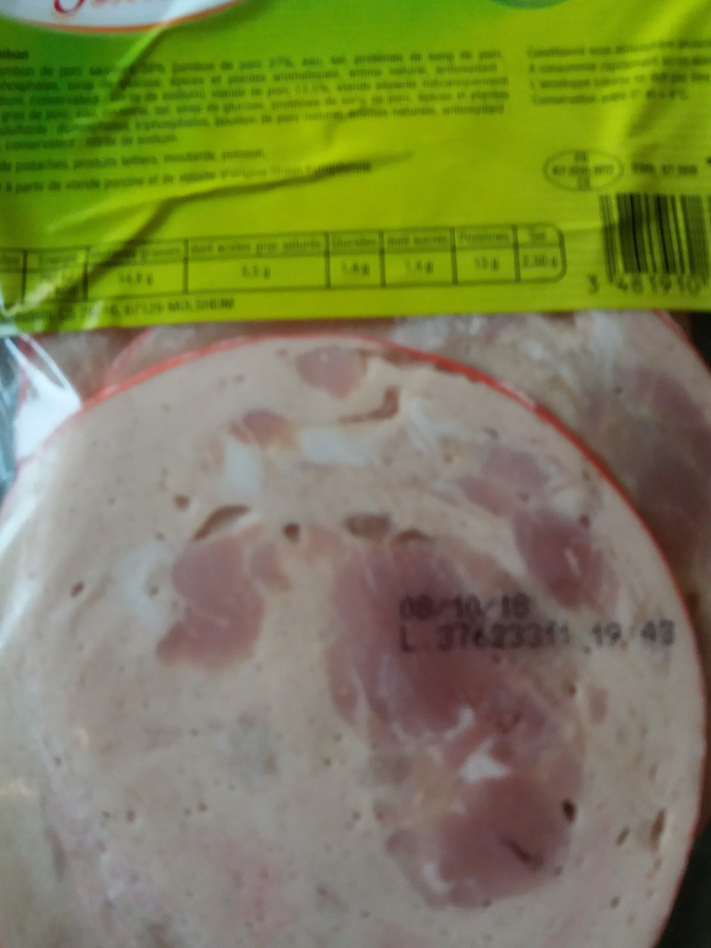 Open Food Facts Roulade de jambon tranchee PRIMO packshot