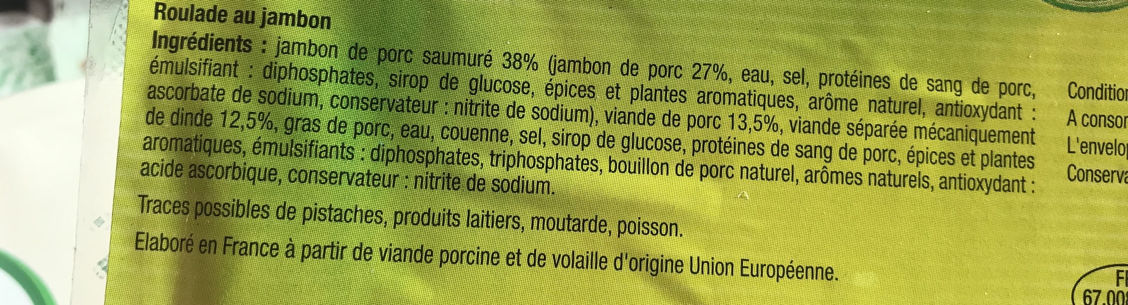 Open Food Facts Roulade de jambon tranchee PRIMO packshot
