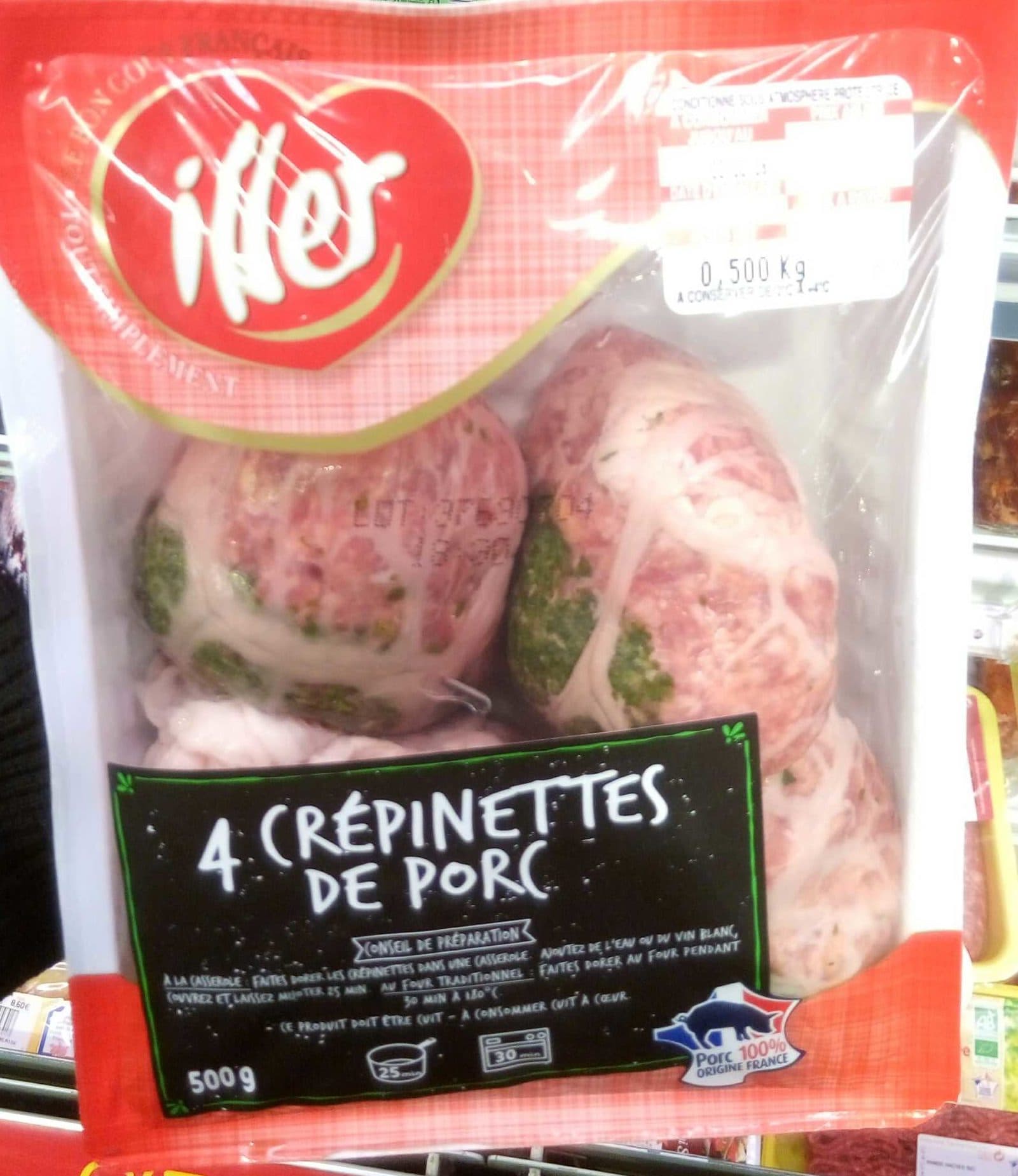 Iller 4 crépinettes de porc packshot