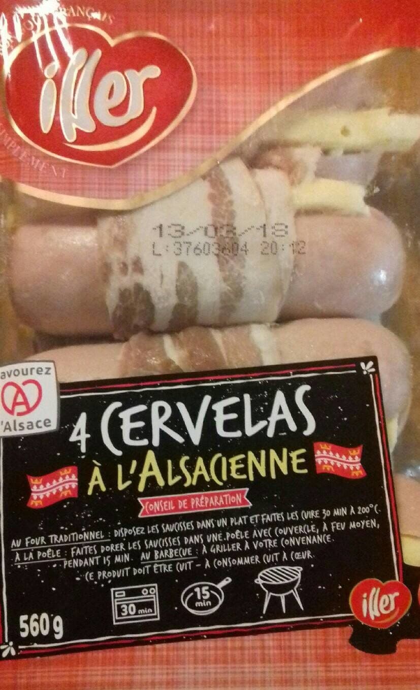 Iller Cervelas à l'alsacienne x4 packshot
