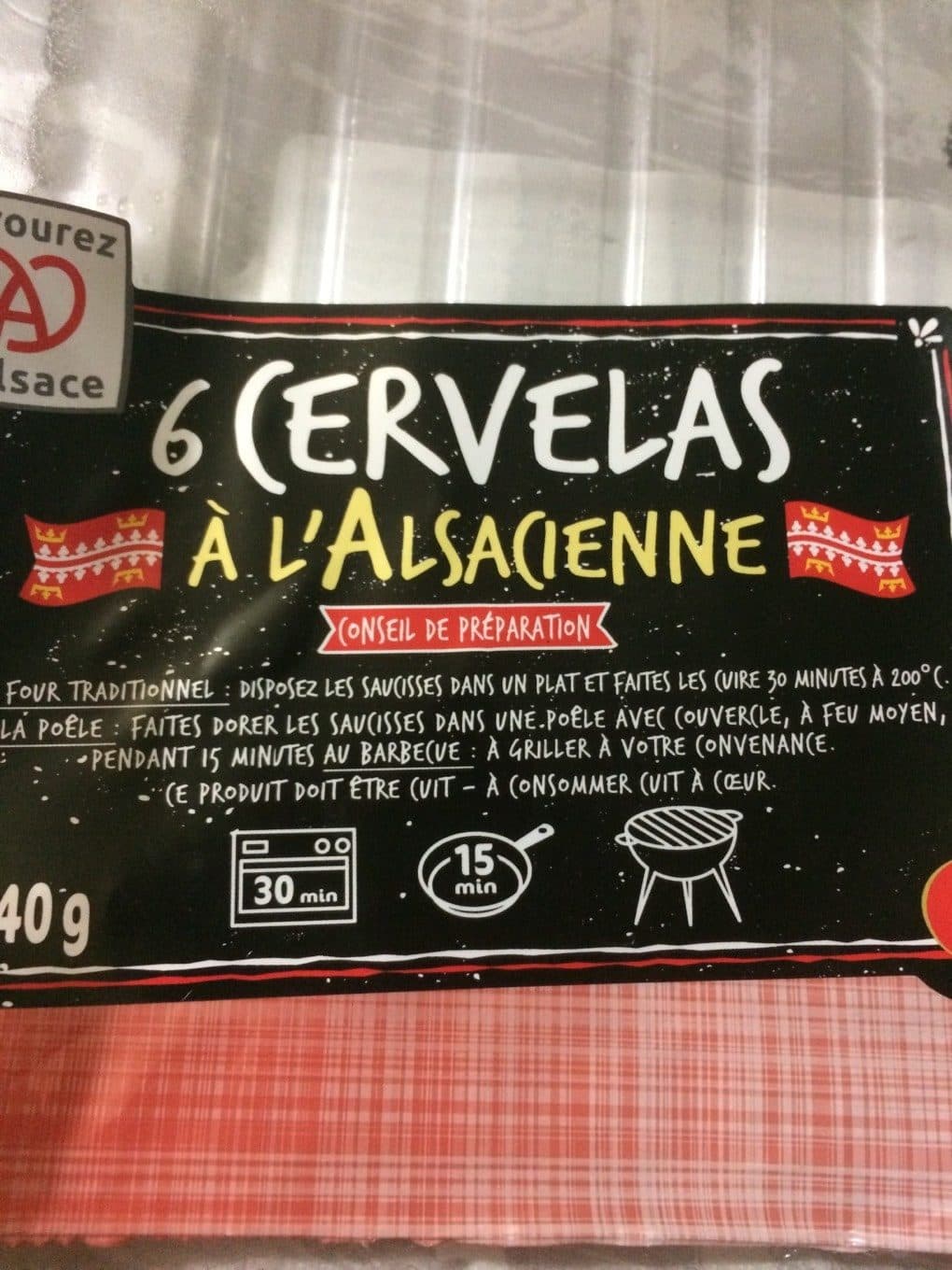 iller Iller Cervelas à l'Alsacienne la barquette de 6 840 g packshot