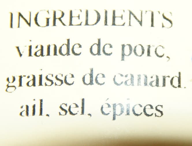 Gilbert Baradat Saucisses confites "à la graisse de canard" packshot