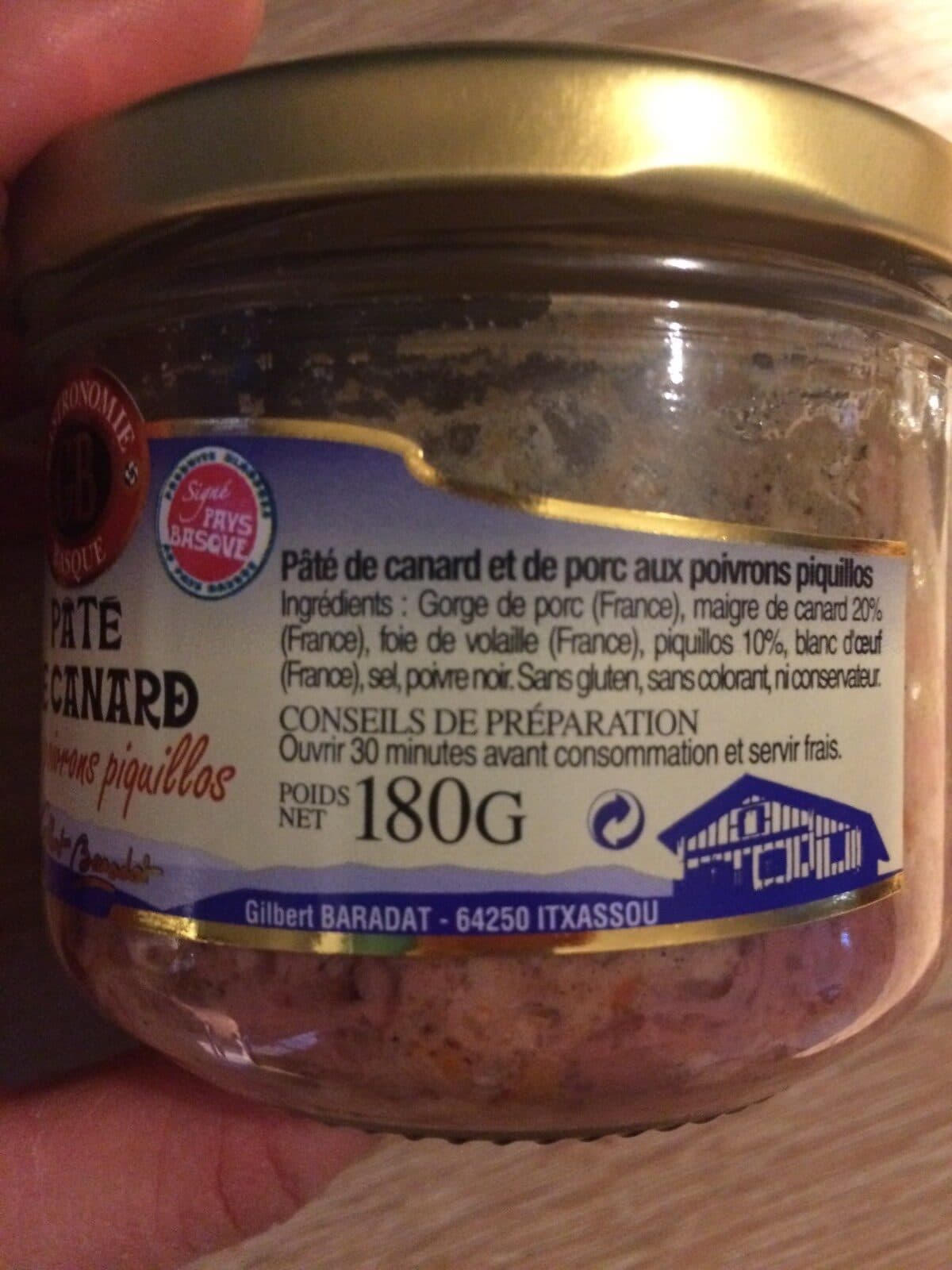 Open Food Facts Pâté de canard packshot